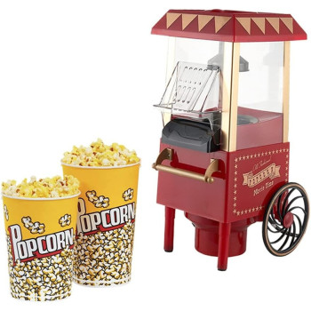 Popcorn Machine Big Vintage Collection And Electric Popcorn Maker Making Machine Stylish Design Electric Popcorn