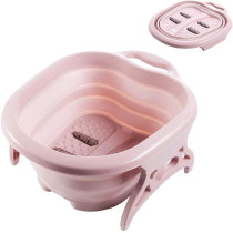 Enwepoeo Collapsible Foot Spa Massage Bath Basin, Feet Soaking Tub With Pedicure Massage Roller, Suitable For Soaking Feet At Home, Reducing Fatigue