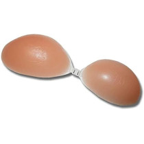 Silicinvisible Strapless Push-Up Bra, Silicon Bras, Back-Less Stick-On Bra, Size C