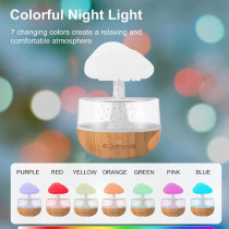 Gupe Rain Cloud Humidifier, Cute Water Drip Essential Oil Diffuser With 7 Led Light, Raining Cloud Night Light Aromatherapy Diffuser Rain Drop Humidifier
