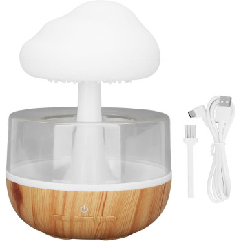 Gupe Rain Cloud Humidifier, Cute Water Drip Essential Oil Diffuser With 7 Led Light, Raining Cloud Night Light Aromatherapy Diffuser Rain Drop Humidifier