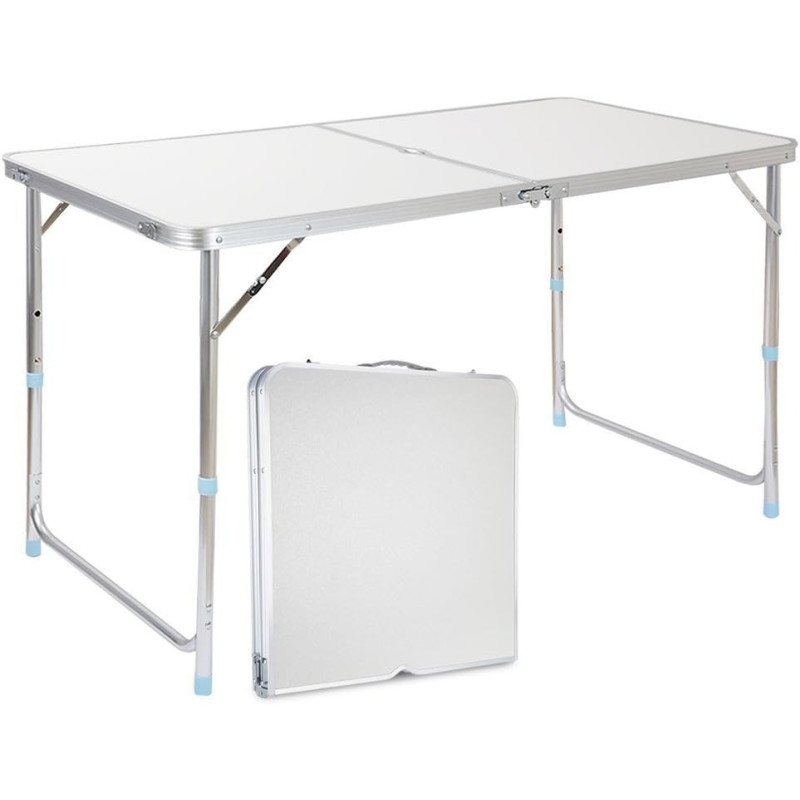 Foldable And Height Adjustable Table For Picnic, Hiking, Garden, Home, Office, Outdoor And Indoor Use