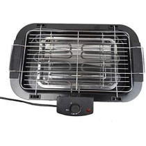 Electric Smokeless Indoor Bbq Grill, Five Speed Thermostat, Height Adjustable Grilling Net, Digital Temperature Control Kitchen Indoor Barbecue