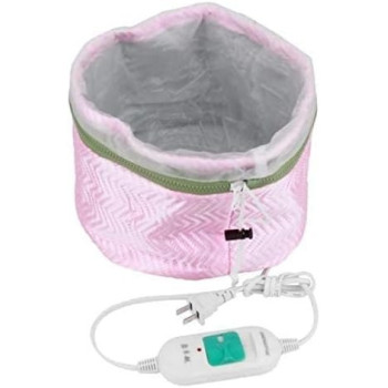 Hair Thermal Head Spa Cap,Hair Steamer Cap,Deep Conditioning Spa Hot Head Care Cap For Home Salon, Pink
