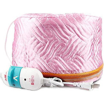 Hair Thermal Head Spa Cap,Hair Steamer Cap,Deep Conditioning Spa Hot Head Care Cap For Home Salon, Pink