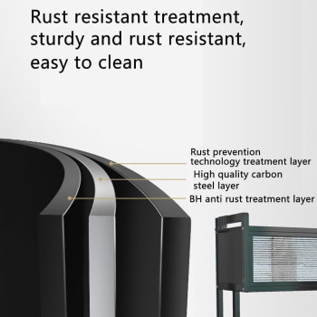 Xaosu Heavy Duty Over The Sink Dish Drying, 3 Tier Metal Over The Counter Dish Drying Rack With Dust-Proof Cabinet, Height Large Drainer With Utensil Holder For Kitchen, Black