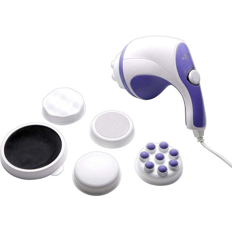 Relax Spin Tone Body Full Body Massager Electric Machine With 3 Massage Heads For Pain Relief And Relaxation For Back, Leg And Foot