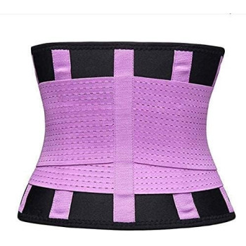 Women'S Waist Trimmer Slimming Body Shaper Belt, Purple/Black