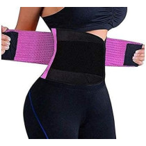 Women'S Waist Trimmer Slimming Body Shaper Belt, Purple/Black