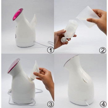 Flymei Nano Ionic Facial Steamer Warm Mist Moisturizing Cleansing Pores Blackheads Acne Nano Sprayer Facial Humidifier Hydration System Home Sauna Spa Steamer