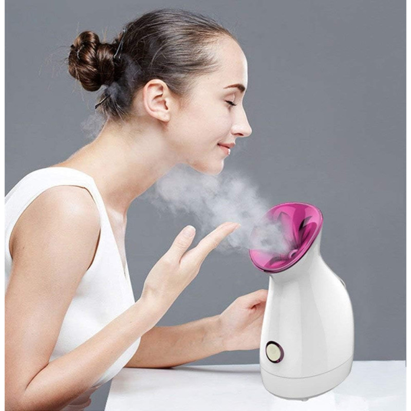 Flymei Nano Ionic Facial Steamer Warm Mist Moisturizing Cleansing Pores Blackheads Acne Nano Sprayer Facial Humidifier Hydration System Home Sauna Spa Steamer