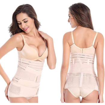 Foonee 3 In 1 Postpartum Support Postpartum Girdle, Recovery Belly Wrap Waist/Pelvis Belt Body Shaper Postnatal Shapewear