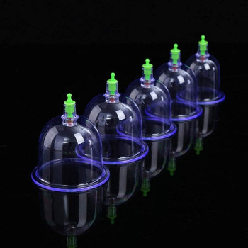 Skeido 12pcs Cans Cupping Set Vacuum Cuppings Suction Therapy Device Body Massager Kit Household Cupping Tool Sets Traditonal Chinese Treatment