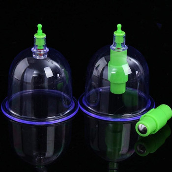 Skeido 12pcs Cans Cupping Set Vacuum Cuppings Suction Therapy Device Body Massager Kit Household Cupping Tool Sets Traditonal Chinese Treatment