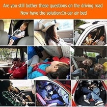 Fbsport Car Travel Inflatable Mattress Air Bed Cushion Camping Universal Suv Extended Air Couch With Two Air Pillows, Black