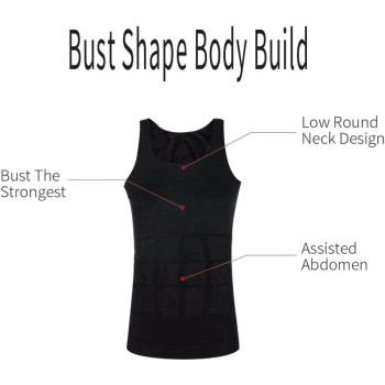 Body Shaper Vest, Black Men Shapewear For Men
