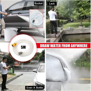 ARTC 48V Cordless Portable High Pressure Electric Cleaner Machine, Black