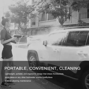 ARTC 48V Cordless Portable High Pressure Electric Cleaner Machine, Black