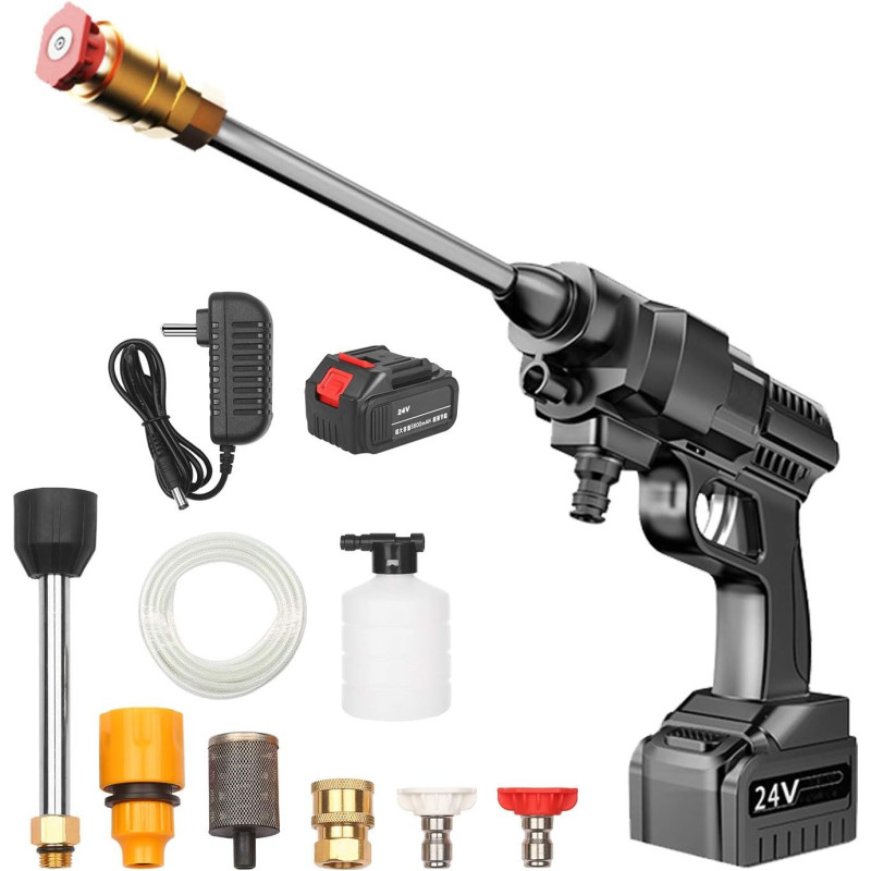 ARTC 48V Cordless Portable High Pressure Electric Cleaner Machine, Black