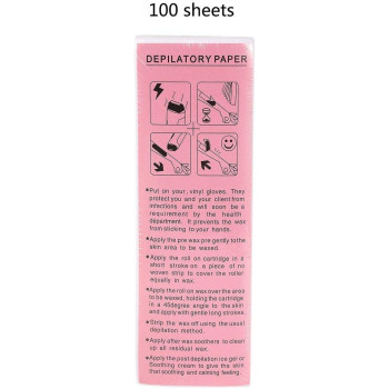 B.L.A. 100 Pieces Professional Hair Removal Waxing Strips Non-Woven Fabric Papers Depilatory Beauty Tool For Leg Hairs