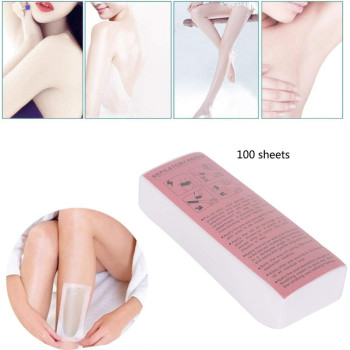 B.L.A. 100 Pieces Professional Hair Removal Waxing Strips Non-Woven Fabric Papers Depilatory Beauty Tool For Leg Hairs