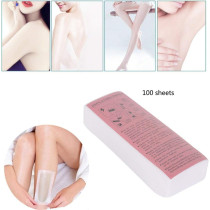 B.L.A. 100 Pieces Professional Hair Removal Waxing Strips Non-Woven Fabric Papers Depilatory Beauty Tool For Leg Hairs
