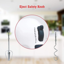 Scarlett Electric 7 Speed Hand Mixer With 4 Pieces Stainless Blender, Bitter for Cake/Cream Mix, Food Blender, Beater For Kitchen, Beater for Cake, White, Medium