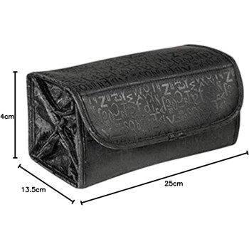 4-Layer Roll-up Travel Cosmetic Makeup Storage Bag Hanging Toiletry Organizer Foldable Large Capacity Bathroom Wash Bag In Bag Women Portable Bath Shower Case Holder Pouch With Hanging Loop, Black