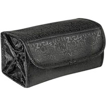 4-Layer Roll-up Travel Cosmetic Makeup Storage Bag Hanging Toiletry Organizer Foldable Large Capacity Bathroom Wash Bag In Bag Women Portable Bath Shower Case Holder Pouch With Hanging Loop, Black