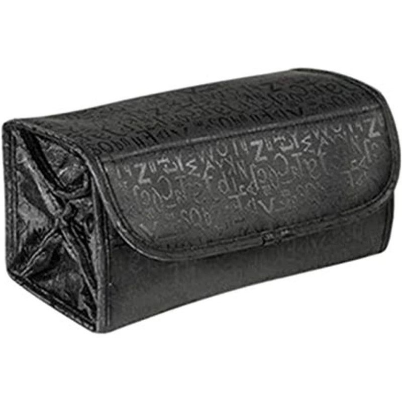 4-Layer Roll-up Travel Cosmetic Makeup Storage Bag Hanging Toiletry Organizer Foldable Large Capacity Bathroom Wash Bag In Bag Women Portable Bath Shower Case Holder Pouch With Hanging Loop, Black