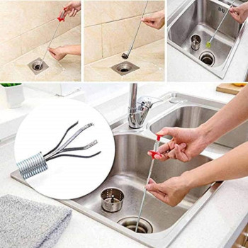 MOGOI Cleaning Claw Tool, Flexible Multifunctional Grabber Pickup Tool, Catcher Sink Cleaner Home Improvement Kits For Drain, Pipe, Sink