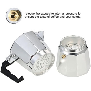 Espresso Maker 9-Cup, Silver/Black