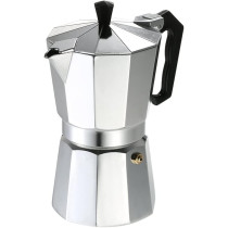 Espresso Maker 9-Cup, Silver/Black