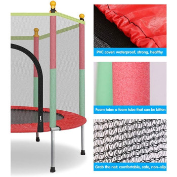 Yuany Indoor Trampoline, Kids Adult Bouncer, Baby Jumper, Children Bouncers With Guardrail Fitness, Thick Spring, Anti-Skid Shock Absorption