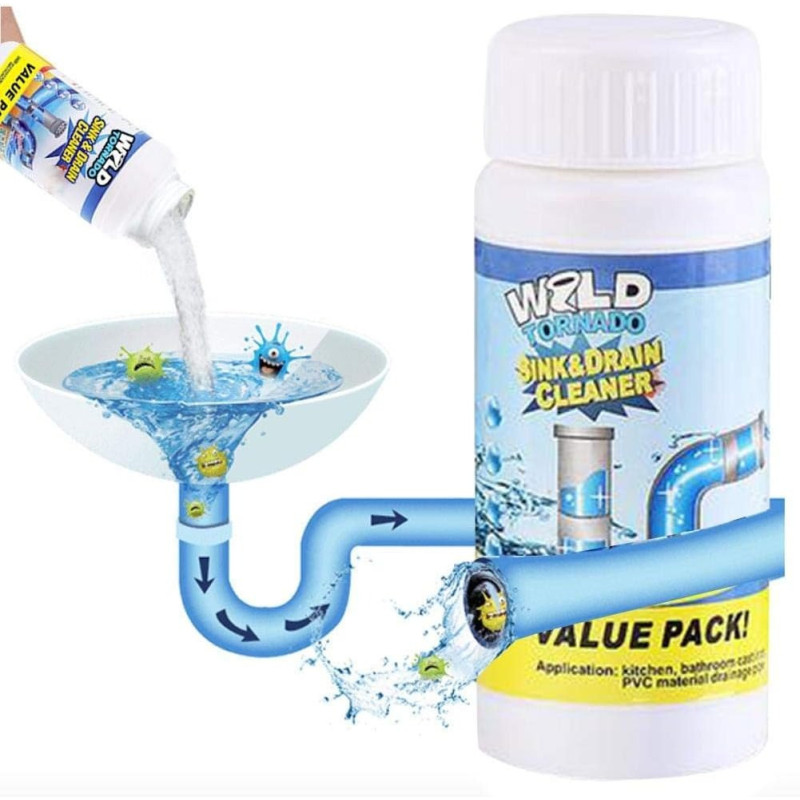 Kitchen Drain Unblocker, Tub, Sink And Unblocker,Powerful Cleaning Fluid Pipe Tunnel Powder, 110g