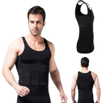 Slim N Lift Slimming Shirt For Men, Black, X-large