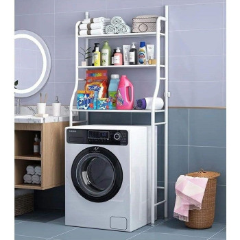 ARTC 3 Shelf Bathroom Space Saver,Over The Toilet Rack, Bathroom Corner Stand Storage Organizer Accessories, The Washing Machine, Bathroom Tower Shelf, Washing Machine Rack