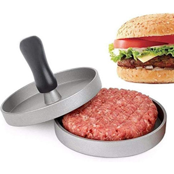 Non Stick Round Shape Hamburger Press Aluminum Alloy Hamburger Pizza Meat Beef Grill Burger Press Patty Maker Mold