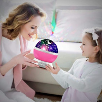 Romantic Sky Star Master Night Light Projector Children Kids Baby Sleep Lighting USB Lamp LED Projection, Purple
