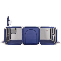 Baby Playpen Baby's Fence with Basketball Hoop (190 x 129 x 66cm, Blue)