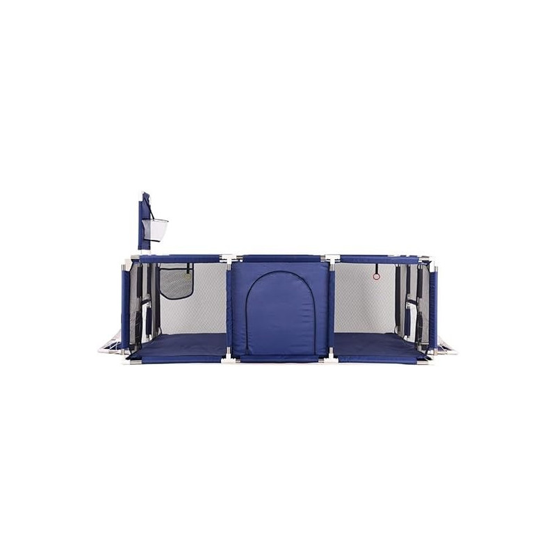 Baby Playpen Baby's Fence with Basketball Hoop (190 x 129 x 66cm, Blue)