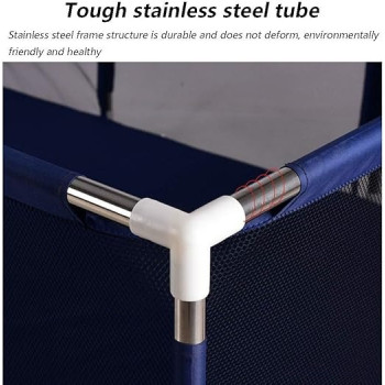 Baby Playpen Baby's Fence with Basketball Hoop (190 x 129 x 66cm, Blue)