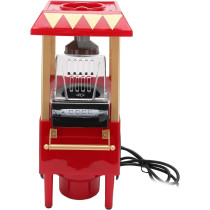 Junlucki Mini Popcorn Maker Automatic Popcorn Machine Red Retro Model Popcorn Maker Household Hot‑Air Popcorn Machine Electric Popcorn Popper Corn Popper for Home Party/Movie Nights/Birthday Gift