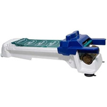 Hasanat Essentials Stuffed Grape Leaves Cabbage Leaves Rolling Machine, White/Blue