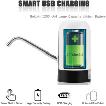 Leciel Water Pump Dispenser, Automatic Drinking Water Bottle Pump For 5 Gallon Water Bottle Dispenser Usb Charging Portable Water Dispenser, White/Black