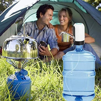 Leciel Water Pump Dispenser, Automatic Drinking Water Bottle Pump For 5 Gallon Water Bottle Dispenser Usb Charging Portable Water Dispenser, White/Black