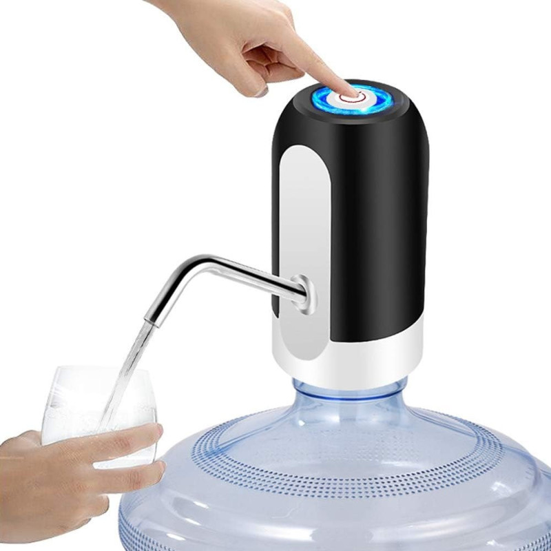 Leciel Water Pump Dispenser, Automatic Drinking Water Bottle Pump For 5 Gallon Water Bottle Dispenser Usb Charging Portable Water Dispenser, White/Black
