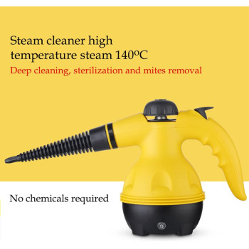W-Lynn High Pressure Mobile Cleaning Machine Handheld Steam Cleaner Sterilization Disinfector Home Office Room Car Cleaning Appliances, Yellow/Black