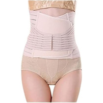 Postpartum Body Corset Recovery Support Abdominal Belt Body Shaper Postpartum Body Gown Postpartum Caesarean Section Waist Tightening For Women One Size, Beige