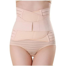 Postpartum Body Corset Recovery Support Abdominal Belt Body Shaper Postpartum Body Gown Postpartum Caesarean Section Waist Tightening For Women One Size, Beige